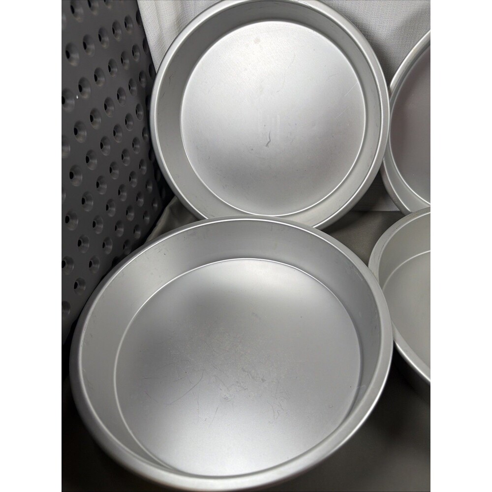 Celebrate It 9 Inch Round Aluminum Cake Baking Pans - Bulk Pack of 6